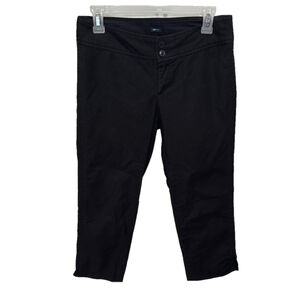 Gap Stretch Black Slit Ankle Pants Size Women's‎ 2 Reg